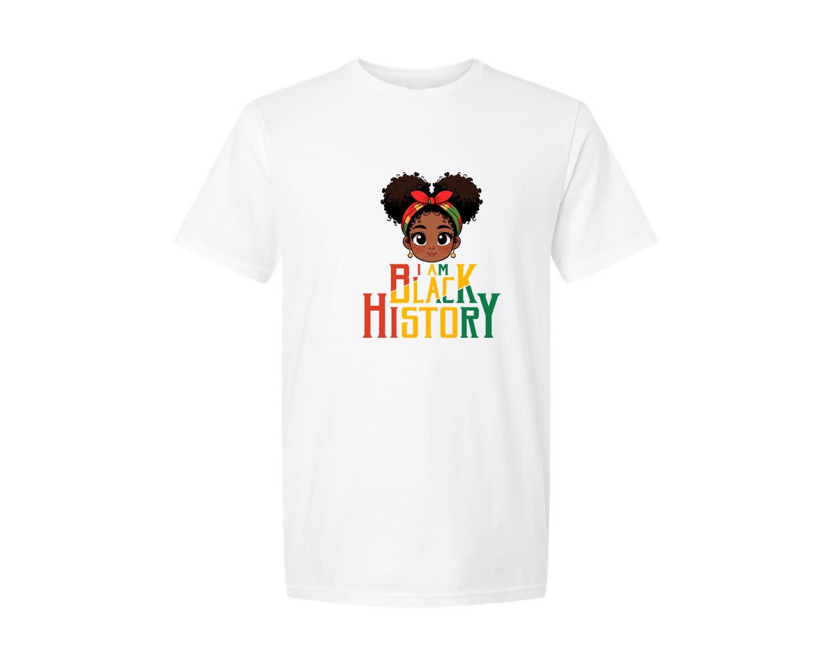 brand:Generic|color:White|Im Black History Kid Vector T Shirt 32 Graphic T-Shirt