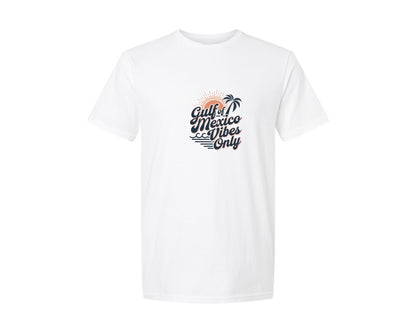 brand:Generic|color:White|Gulf Of Mexico Vibes Only 4 Graphic T-Shirt
