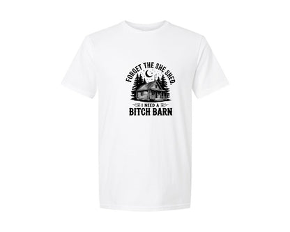 brand:Generic|color:White|Farm Home Svgforget The She Shed Tshirt Graphic T-Shirt
