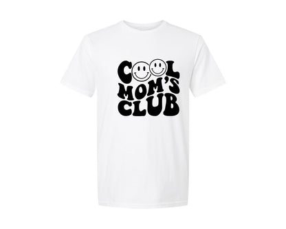 brand:Generic|color:White|Cool Moms Club Wavy 2 Graphic T-Shirt