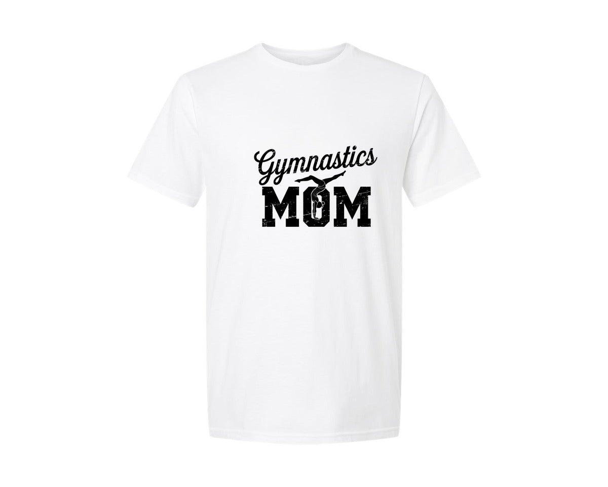 brand:Generic|color:White|Retro Gymnastics Mom Graphic T-Shirt