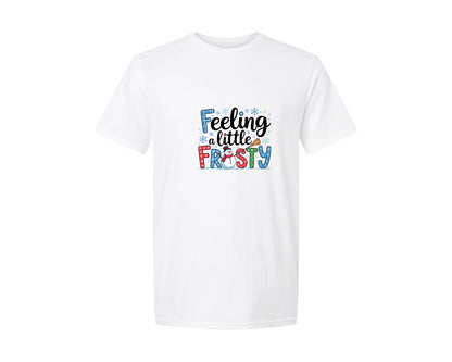 brand:Generic|color:White|Christmas Snowman Little Frosty Graphic T-Shirt