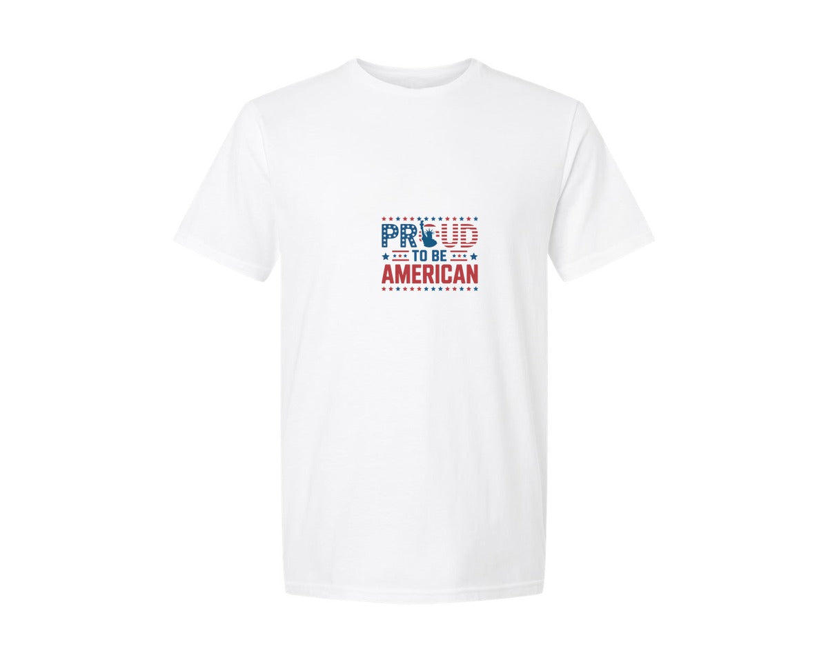brand:Generic|color:White|Proud To Be American 4 Graphic T-Shirt
