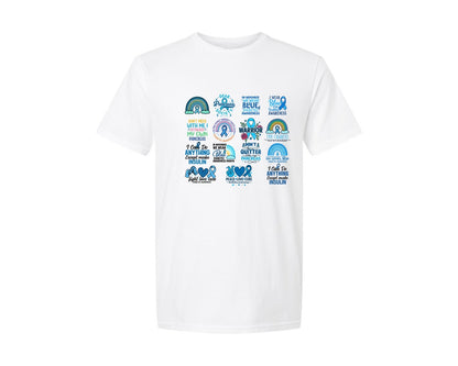 brand:Generic|color:White|Diabetes Awareness 6 Graphic T-Shirt