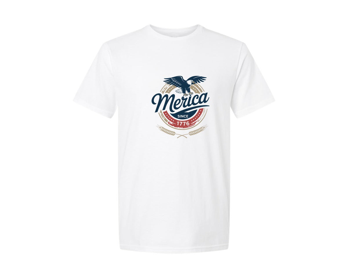 brand:Generic|color:White|Merica Since 1776 Pngamerican Eagle Graphic T-Shirt