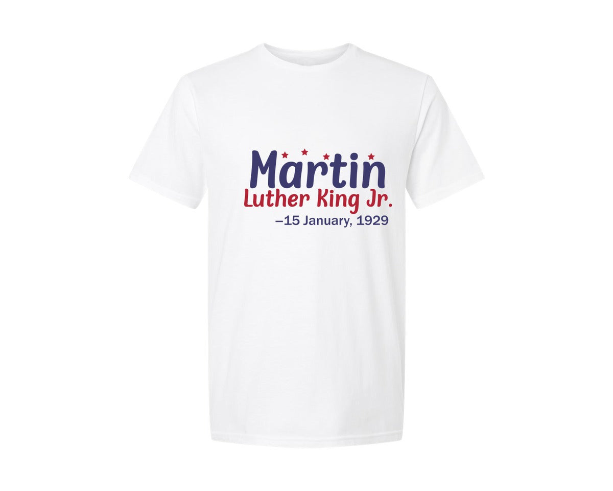 brand:Generic|color:White|Martin Luther King Jr Mlk Day Graphic T-Shirt
