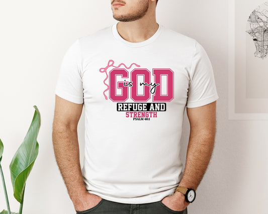 God Psalm 461 Christian Scripture Graphic T-Shirt