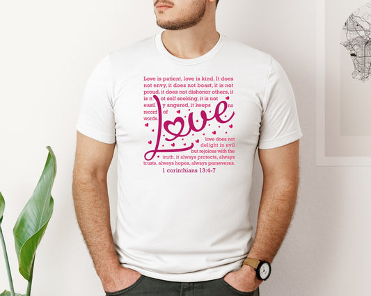 Love Is Patient Valentine Heart 12 Graphic T-Shirt