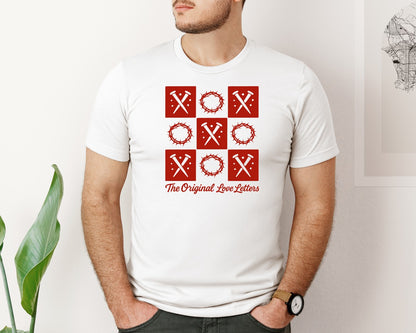 brand:Bella Canvas|color:White|Xoxo The Original Love Letters Love Graphic T-Shirt