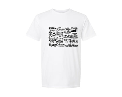 brand:Generic|color:White|Boho Motivational Quotes 15 Graphic T-Shirt