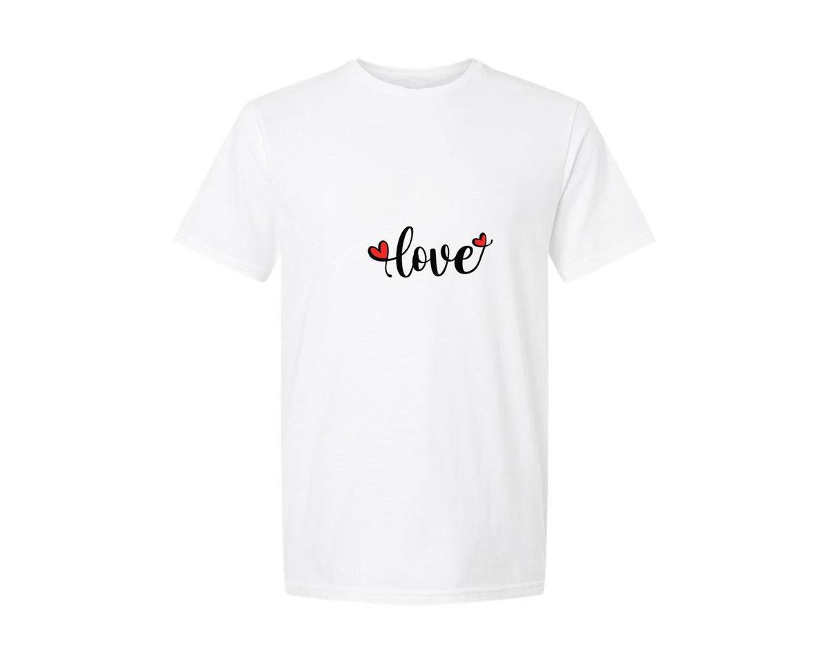 brand:Generic|color:White|Love Valentine Day 3 Graphic T-Shirt