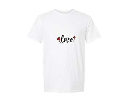 brand:Generic|color:White|Love Valentine Day 3 Graphic T-Shirt