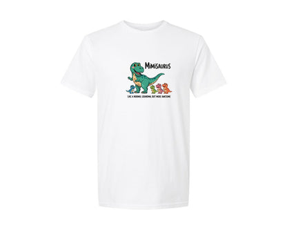 brand:Generic|color:White|Mimisaurus Like A Normal Grandma Graphic T-Shirt