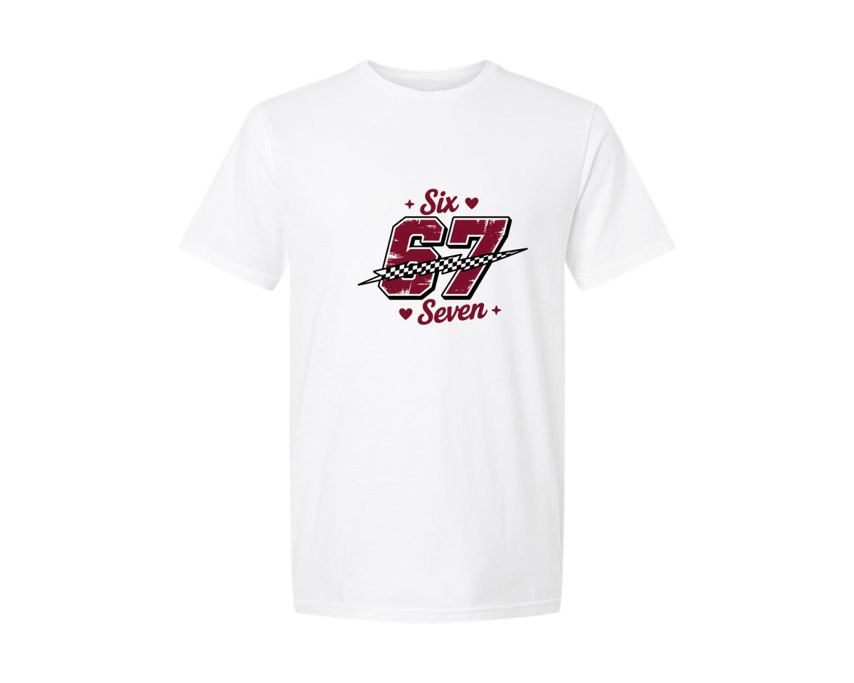 brand:Generic|color:White|Racing Style 67Th Birthday 67 Graphic T-Shirt