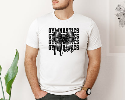brand:Bella Canvas|color:White|Gymnastics Mom Cheer Mom Graphic T-Shirt