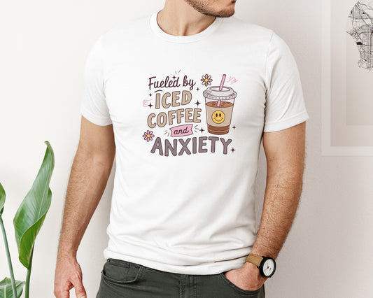 Iced Coffee Calm Chaos Aesthetic Graphic T-Shirt