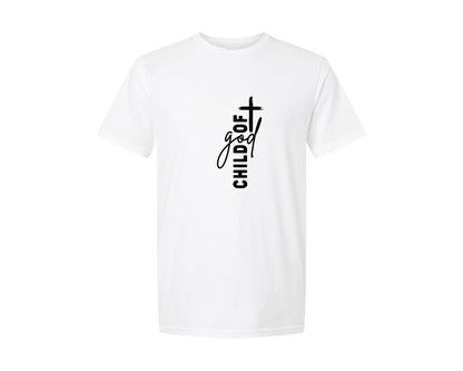 brand:Generic|color:White|Child Of God God Quotes Religi Graphic T-Shirt