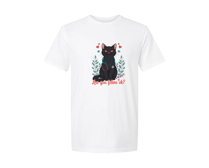 brand:Generic|color:White|Are You Feline Ok Cat Nurse T Shirt Graphic T-Shirt