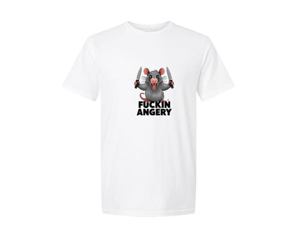 brand:Generic|color:White|Angry Opossum Funny Opossum Graphic T-Shirt