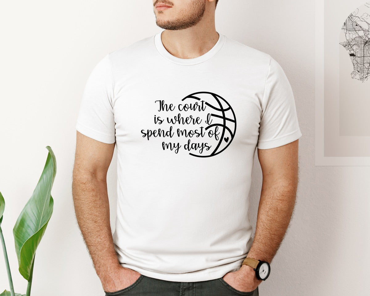 brand:Bella Canvas|color:White|Basketball Mom 80 Graphic T-Shirt