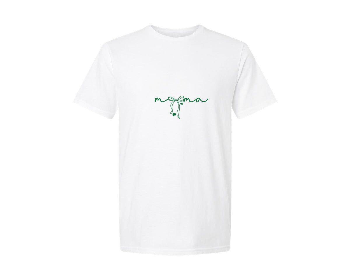 brand:Generic|color:White|Mama St Patricks Day Graphic T-Shirt