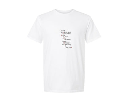 brand:Generic|color:White|For God So Loved The World Svgpng Graphic T-Shirt