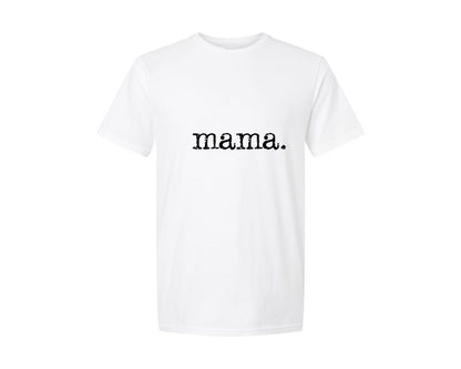 brand:Generic|color:White|Retro Distressed Mama Typography Graphic T-Shirt