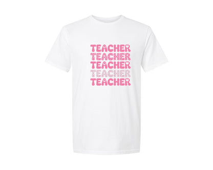 brand:Generic|color:White|Retro Teacher 27 Graphic T-Shirt