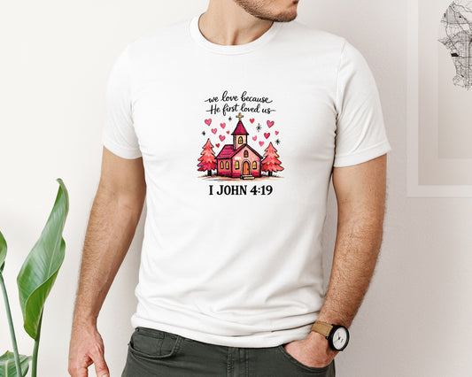 Jesus Love Church Pngchristian Valentin Graphic T-Shirt