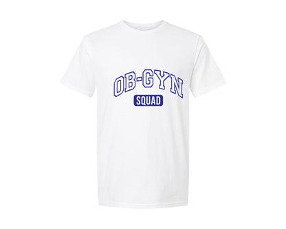 brand:Generic|color:White|Ob Gyn Onc Squad At Your Cervix Graphic T-Shirt