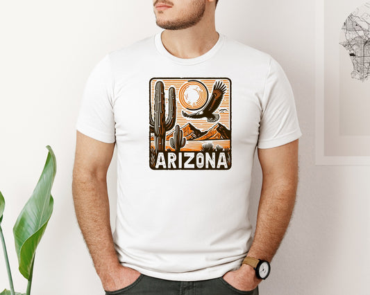 Arizona Desert Cactus Art Graphic T-Shirt