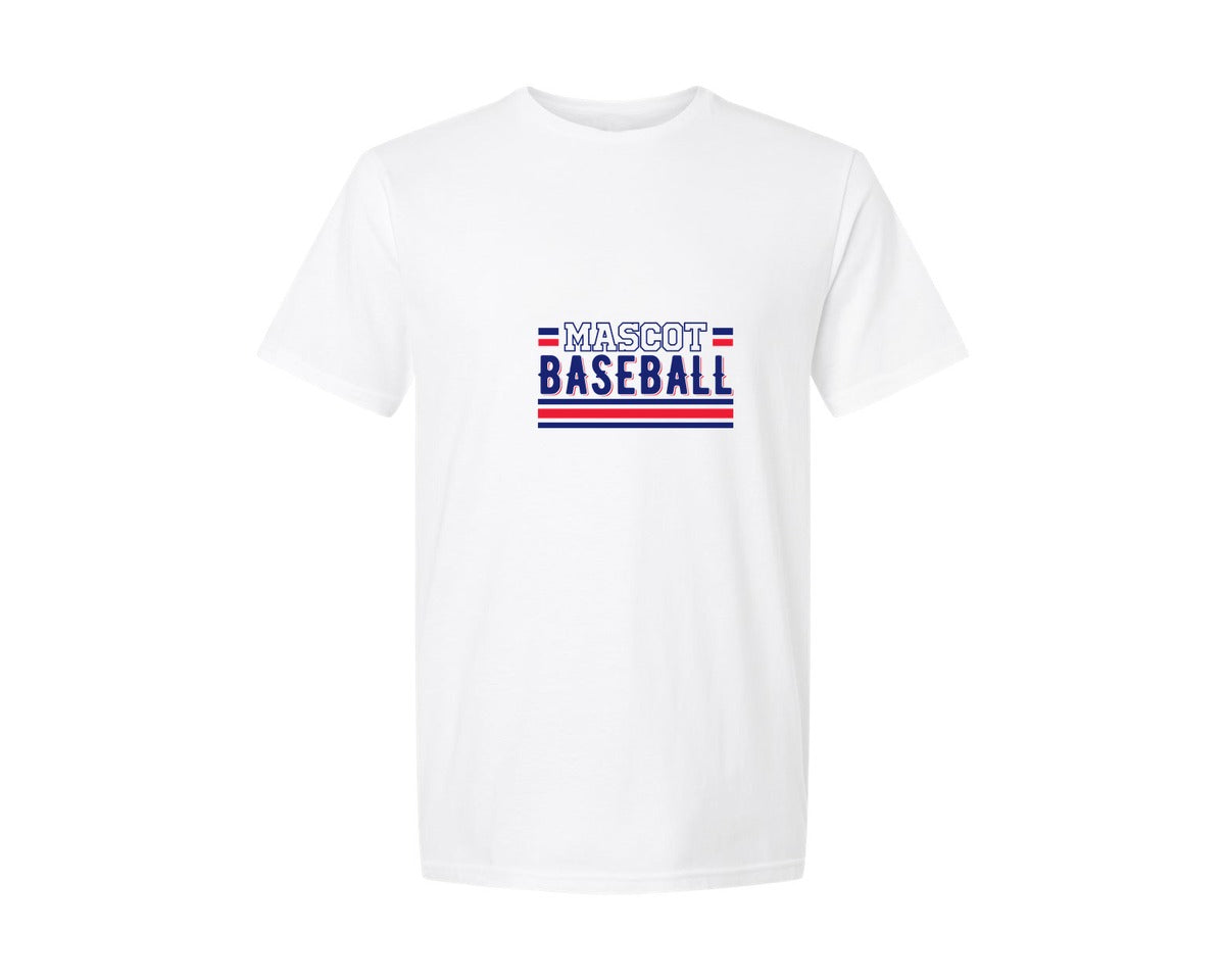 brand:Generic|color:White|Baseball Team Baseball Mom 2 Graphic T-Shirt