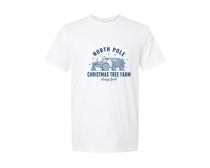brand:Generic|color:White|North Pole Christmas 3 Graphic T-Shirt