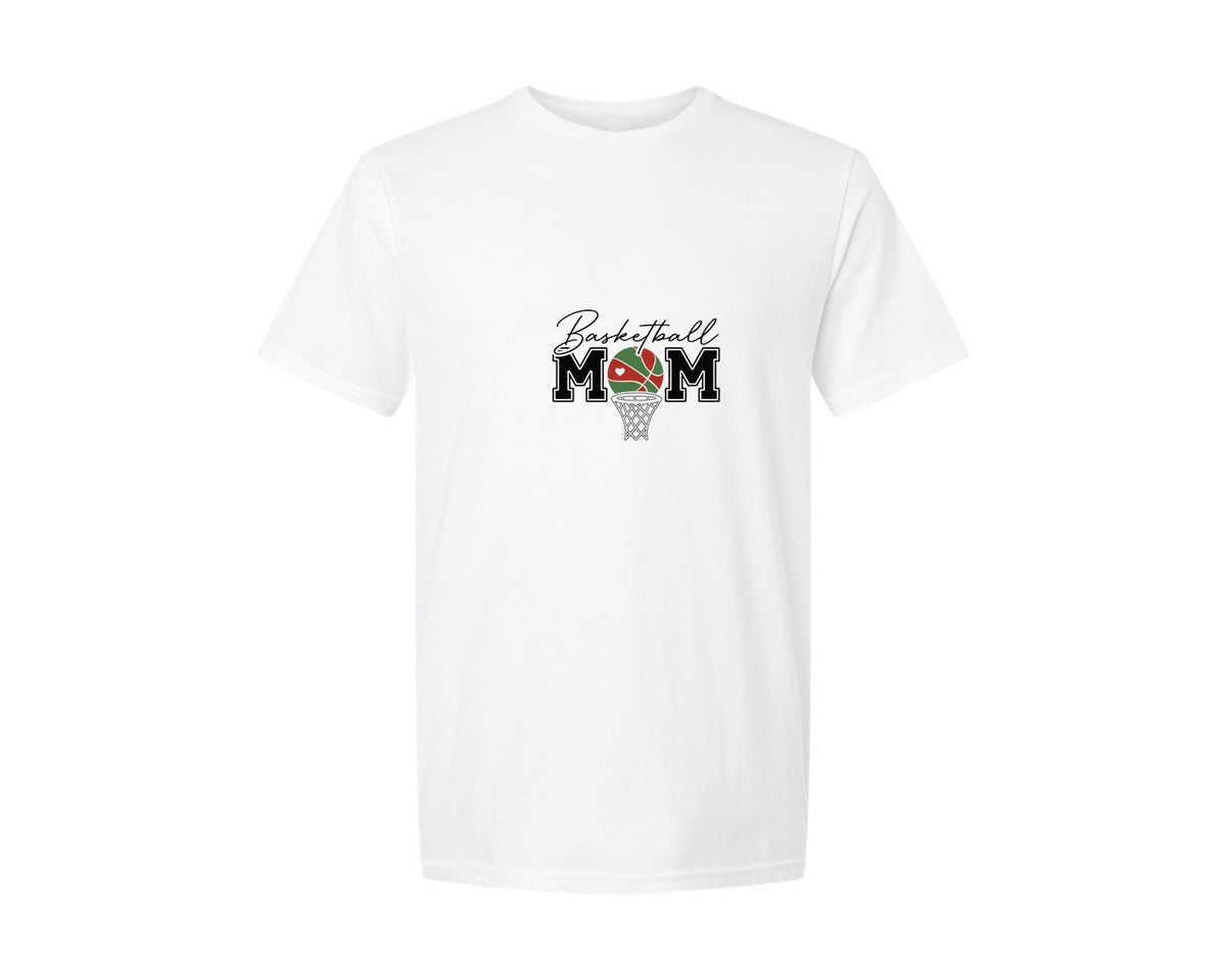brand:Generic|color:White|Basketball Mom Basketball Mama 2 Graphic T-Shirt