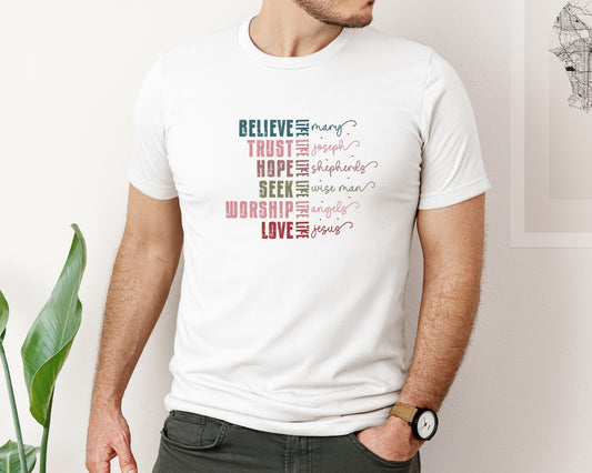Believe Like Christian Valentine 2 Graphic T-Shirt