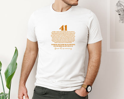 brand:Bella Canvas|color:White|Your 41 Is Coming Jesus Bible Graphic T-Shirt