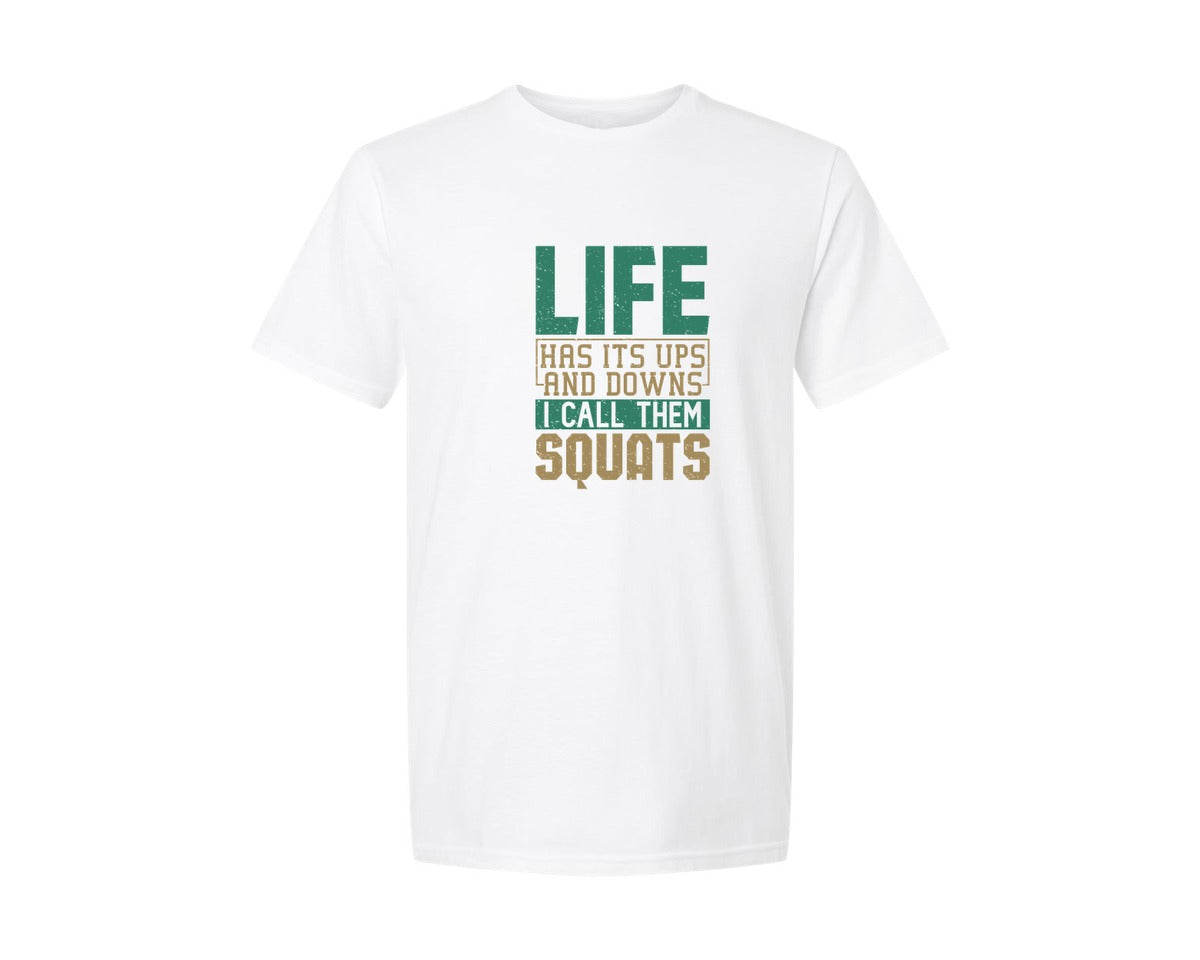 brand:Generic|color:White|Funny Fitness Gym Design Graphic T-Shirt