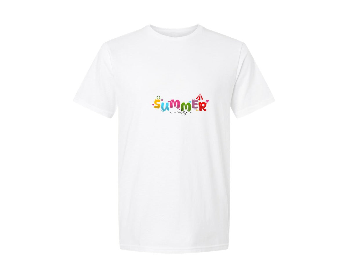 brand:Generic|color:White|Summer Vibes T Shirt Sweet Summer Graphic T-Shirt