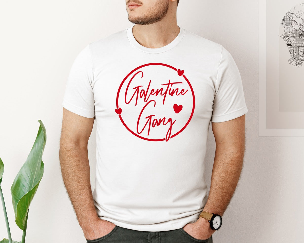 brand:Bella Canvas|color:White|Galentine Gang Valentine 2 Graphic T-Shirt