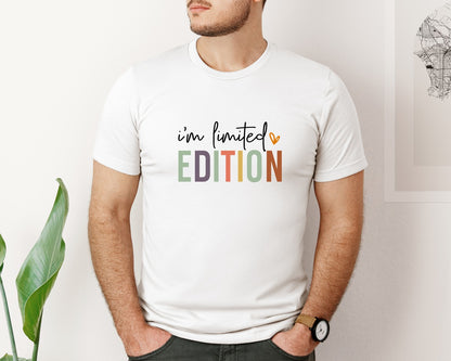 brand:Bella Canvas|color:White|Im Limited Edition Sleeve Design Graphic T-Shirt
