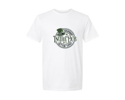 brand:Generic|color:White|Everybody In The Pub Getting Tipsy 3 Graphic T-Shirt