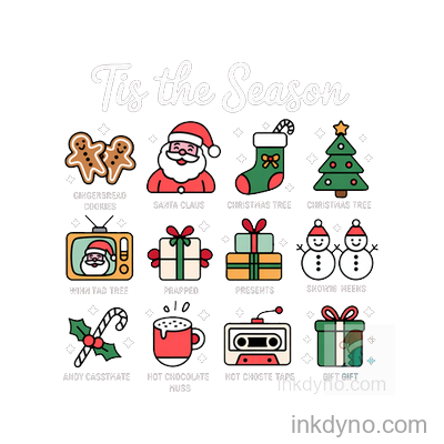 Tis The Season Holiday Dtf Transfer Design — DTF Transfer