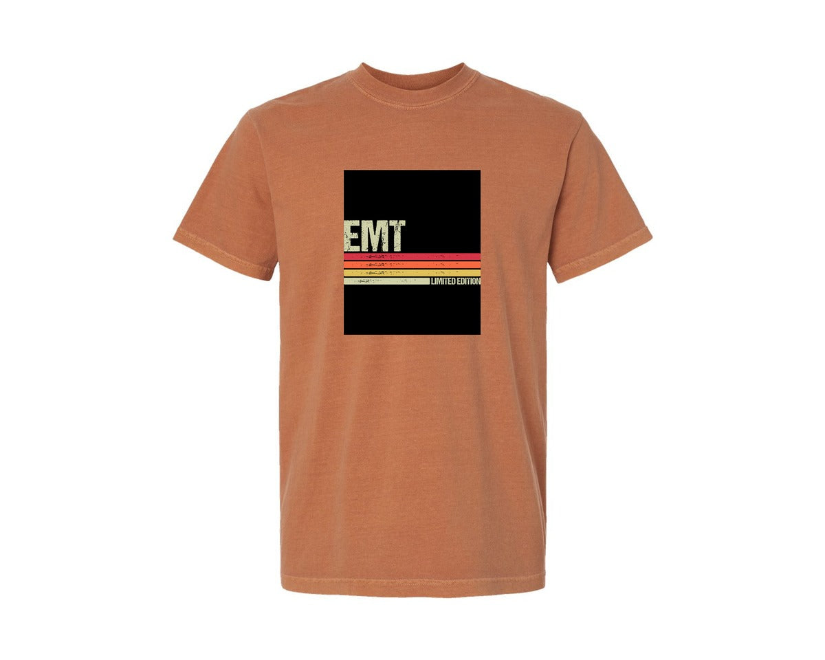 brand:Comfort Colors|color:Yam|Emt Birthday Job Title T Shirt Graphic T-Shirt