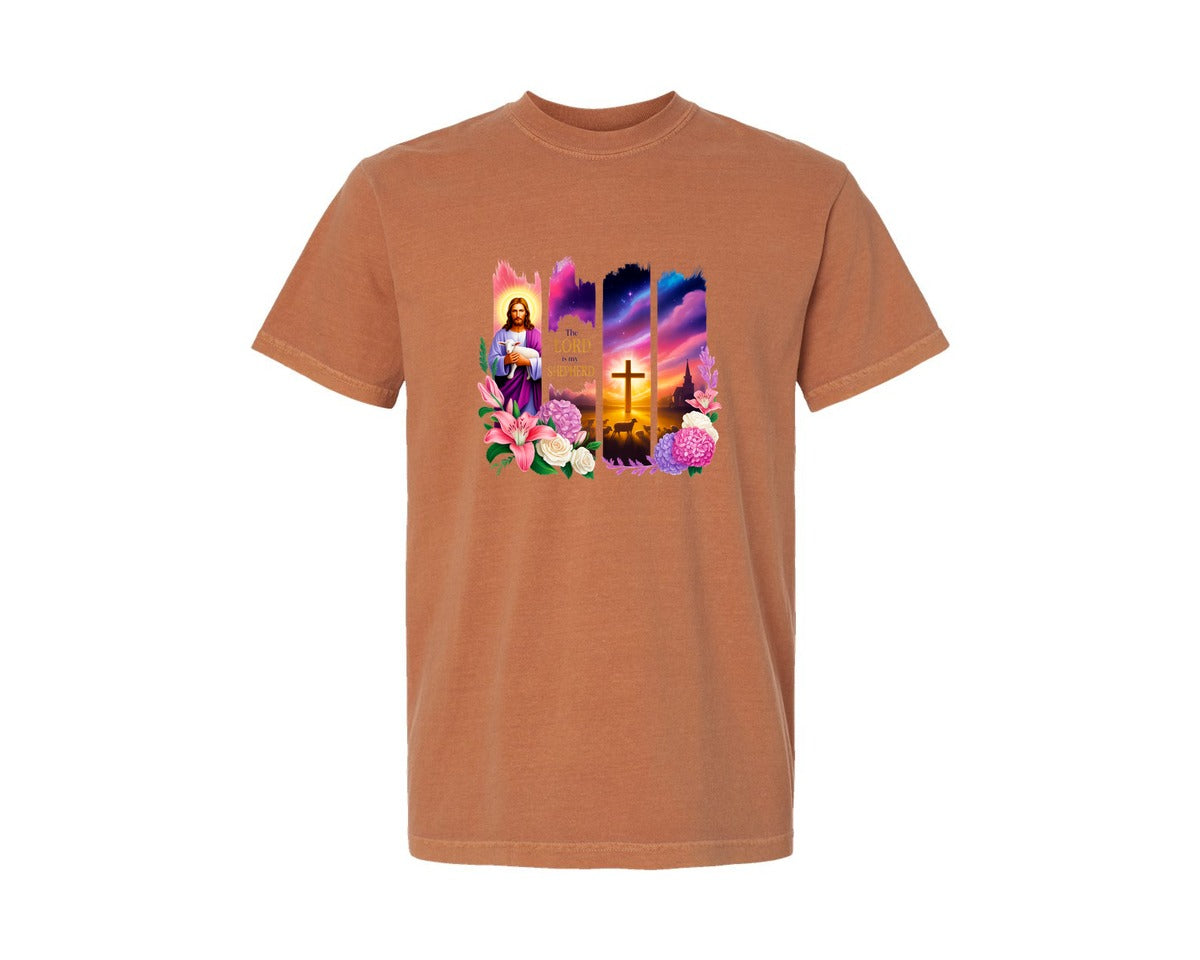 brand:Comfort Colors|color:Yam|Christian Brushstroke Graphic T-Shirt