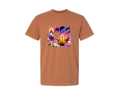 brand:Comfort Colors|color:Yam|Christian Brushstroke Graphic T-Shirt