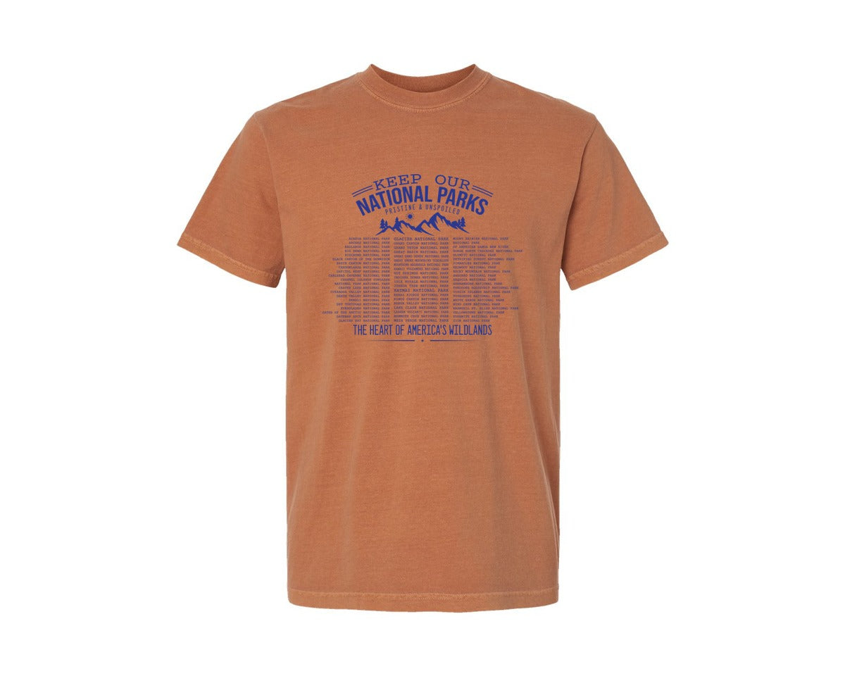 brand:Comfort Colors|color:Yam|Keep Our National Parks Pristine And Graphic T-Shirt