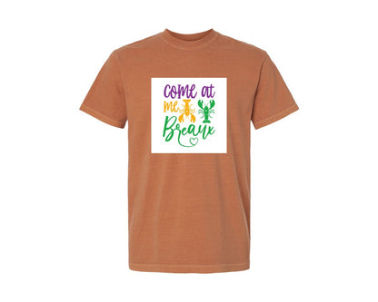 brand:Comfort Colors|color:Yam|Come At Me Breaux Mardi Gras Sv Graphic T-Shirt