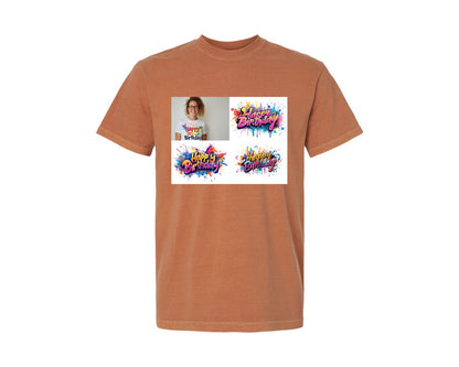 brand:Comfort Colors|color:Yam|Happy Birthday T Shirt Design 69 Graphic T-Shirt