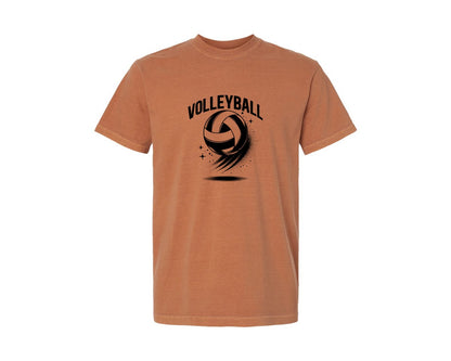 brand:Comfort Colors|color:Yam|Volleyball Player Sport Volley Graphic T-Shirt