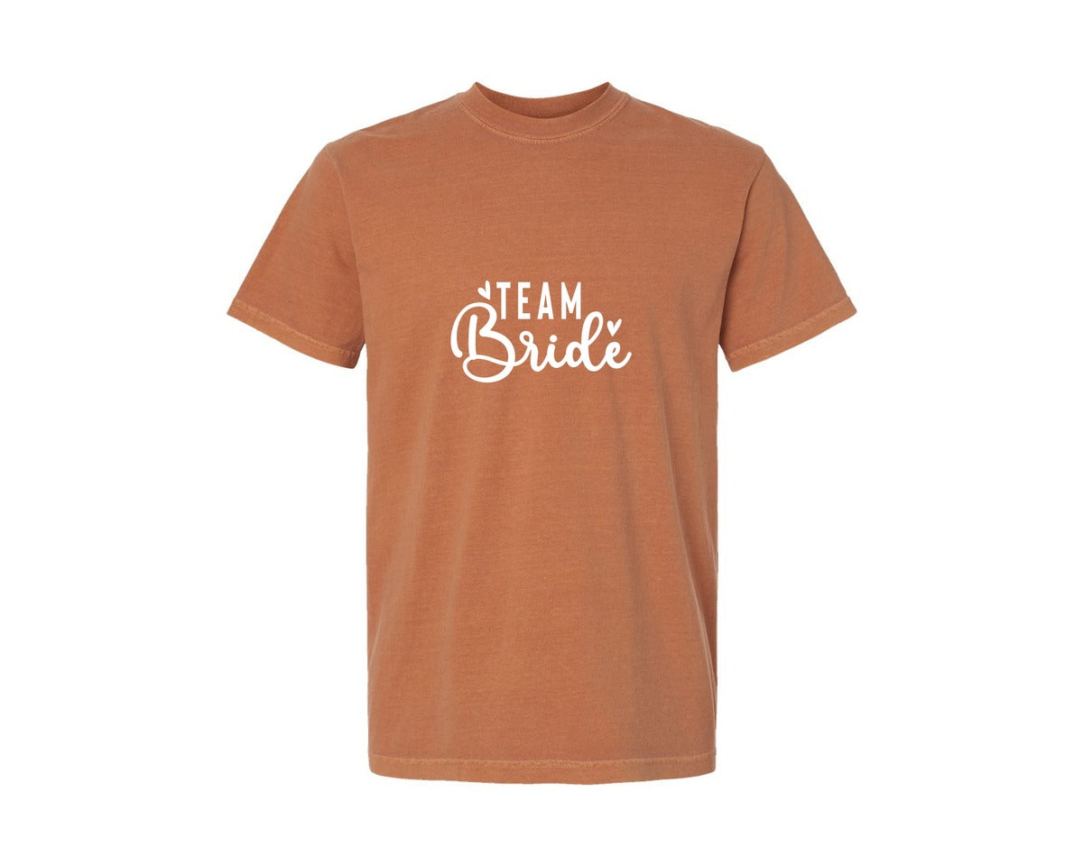 brand:Comfort Colors|color:Yam|Team Bride Bride 2 Graphic T-Shirt